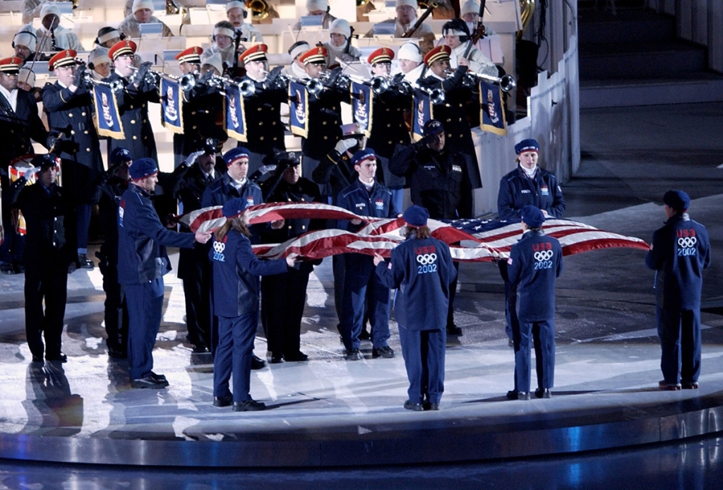 Todd Eldredge – Honor Guard carrying the World Trade Center flag at the opening ceremonies for the 2002 Winter Olympics